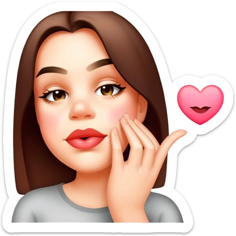 Blowing a kiss  sticker