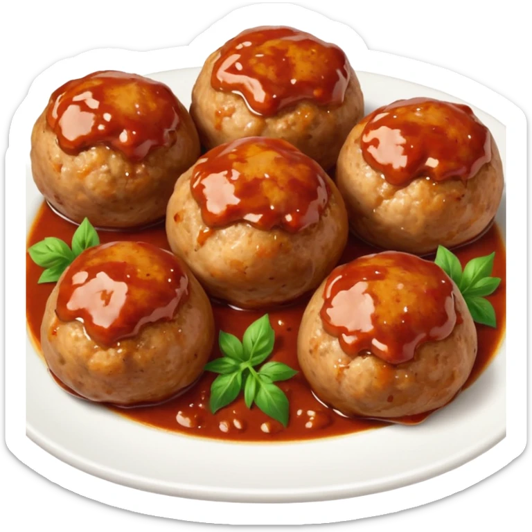 Polpette di tacchino al forno sticker