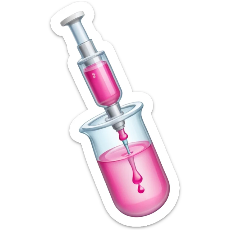 Injeção rosa sticker