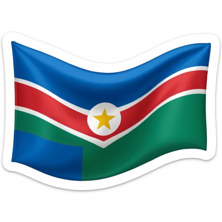 Crie um emoji da bandeira do estado do Paraná que fica no Pais Brasil sticker