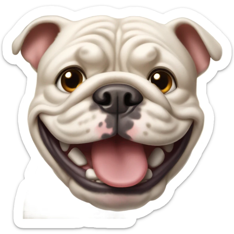 Bulldog smile  sticker