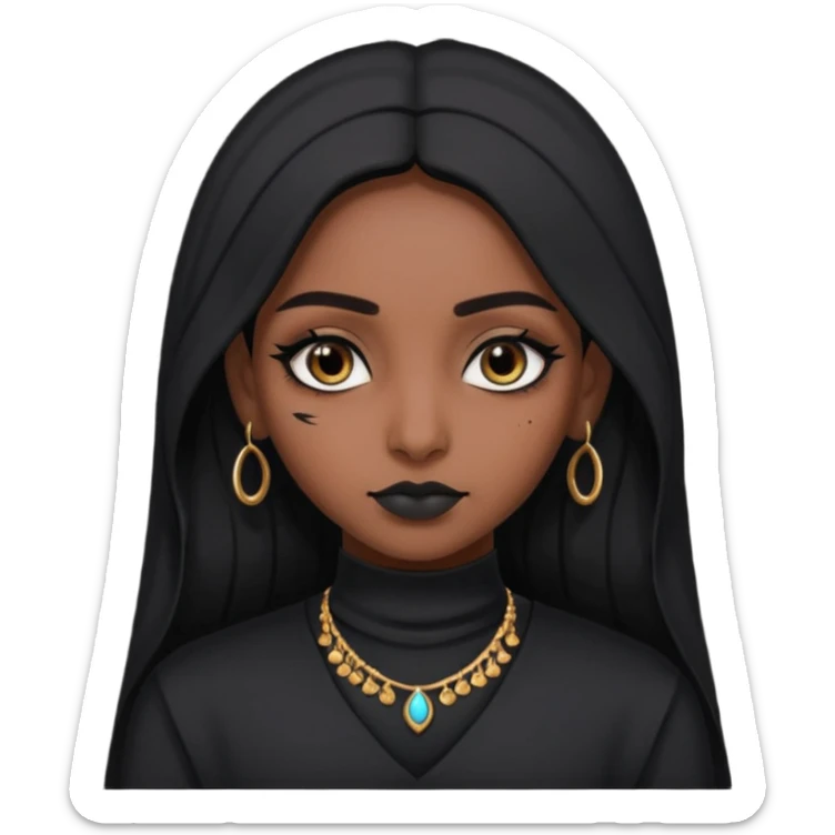 Indian emo girl  sticker