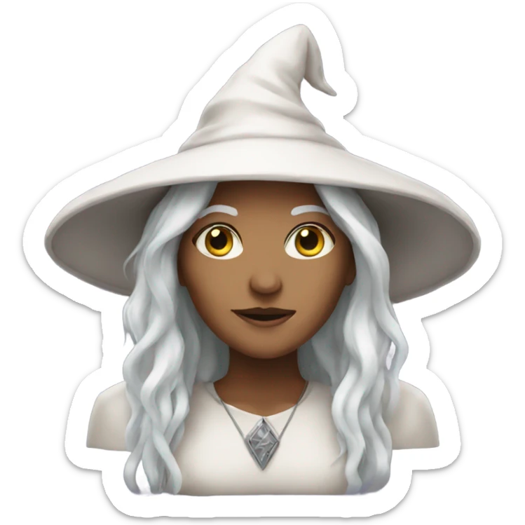 White witch sticker