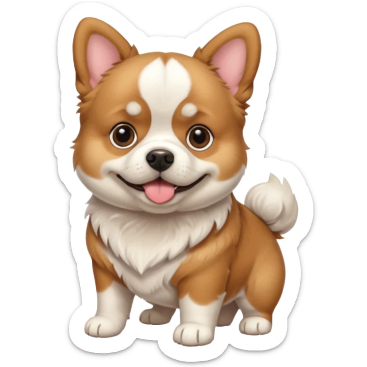 Can you do a mix of a Maltese, pPomeranian, bulldog and corgi sticker