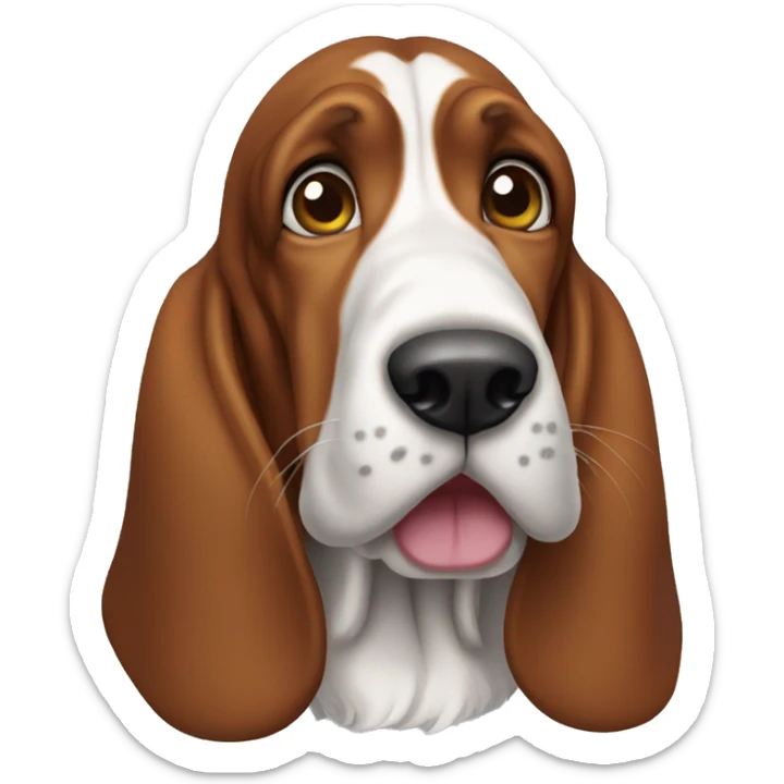 Basset hound sticker