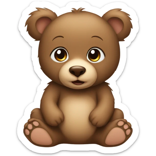baby bear sticker