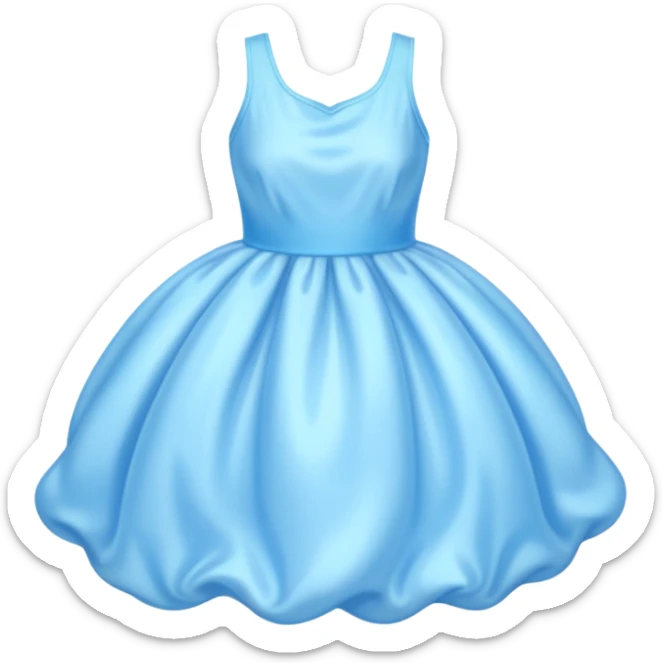 The bubble dress is typically a voluminous ball gown, designed to make Glinda look like she’s literally floating in a bubble. It features:  Pale blue or shimmering white-blue hues (in Ariana Grande’s movie version, it’s a soft, cotton-candy blue). sticker