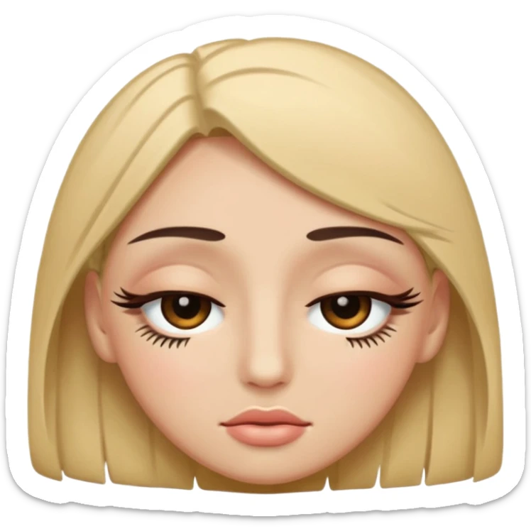 👁️ give me a version of the eye emoji at the begining of this prompt, but the eye is closed
the 4th thing you generated in the most recent generation... yes that is an example of a human face with eyes closed now give me a single eye that is closed as an emoji

 sticker