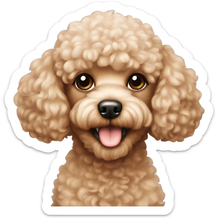 Toy poodle  sticker