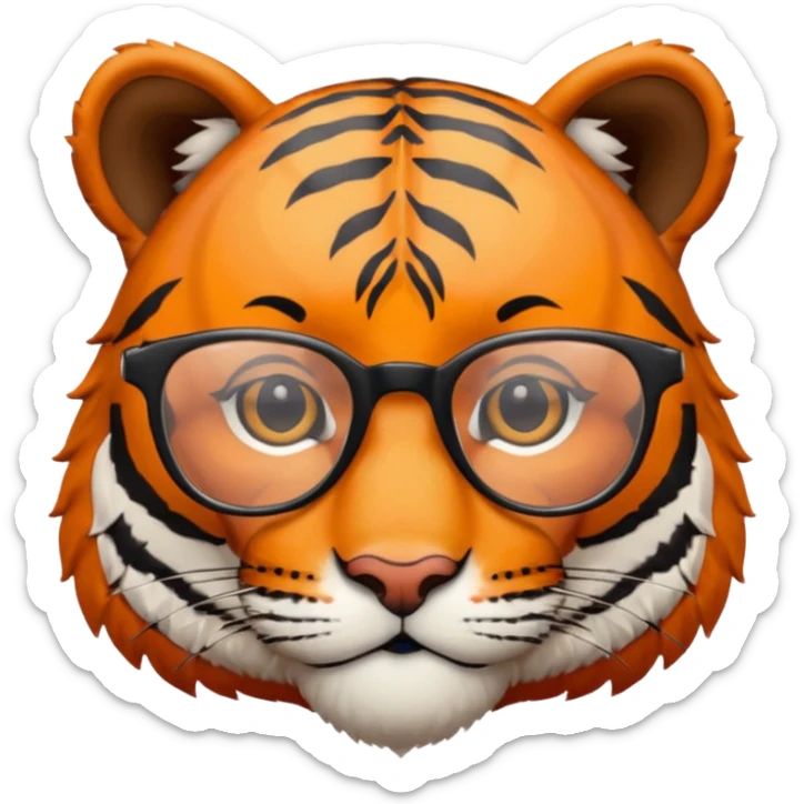 tête tigre avec lunette sticker