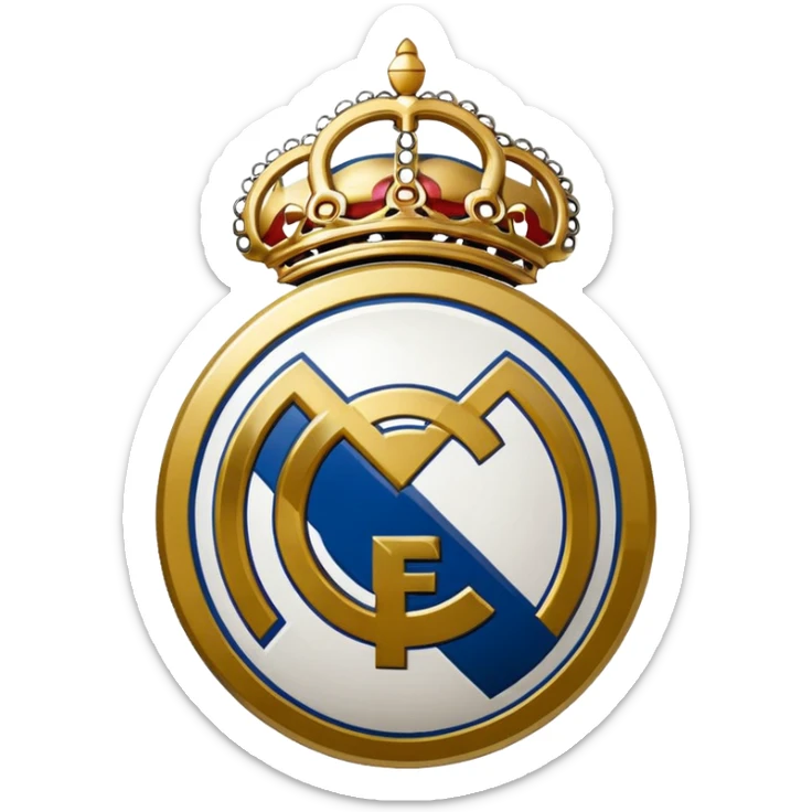 I want an emoji of real madrid logo of football and it should look realistic sticker