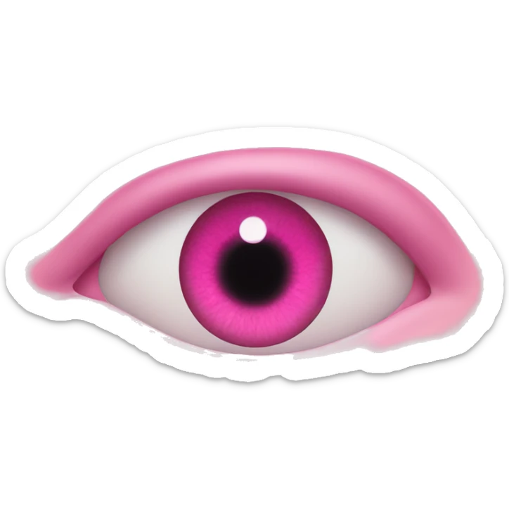 pink eyes sticker