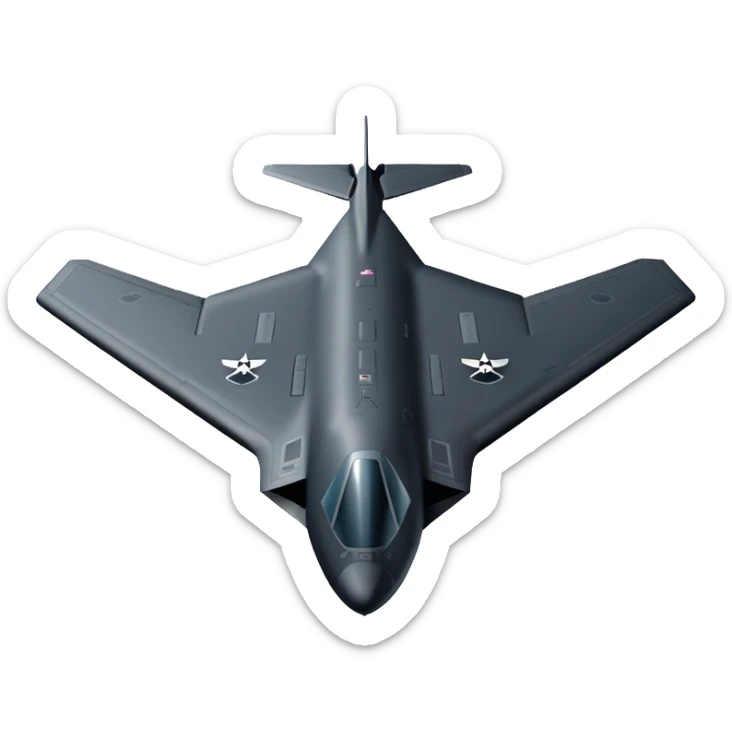 Military Bomber - B-2 Spirit - Northrop Grumman (Model Year: 2021) (Iconic colour: Stealth black) sticker