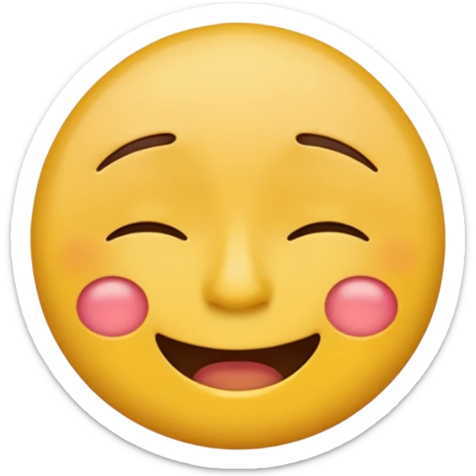 cartoon sticker of a colorful and cheerful tired and weary emoji, no text, suitable for WhatsApp and Instagram sticker