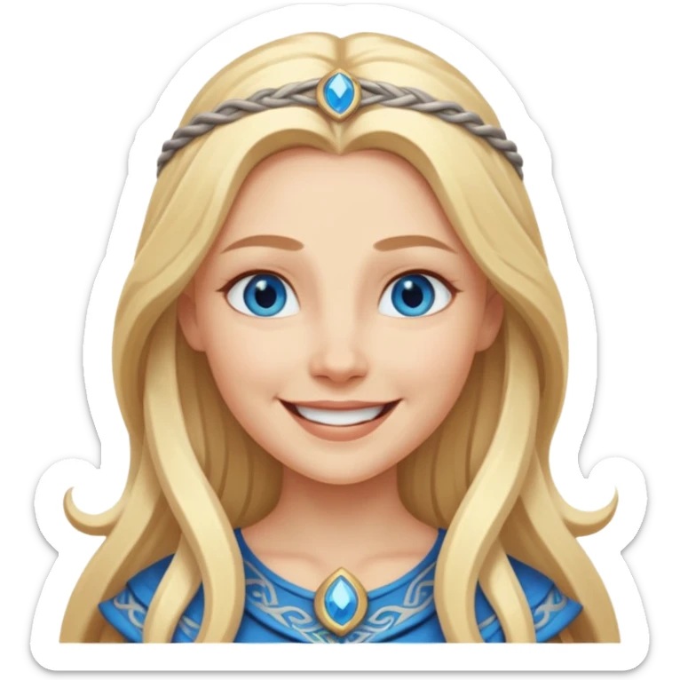Norse goddess Nana, personification of joy, peace, and happiness  sticker