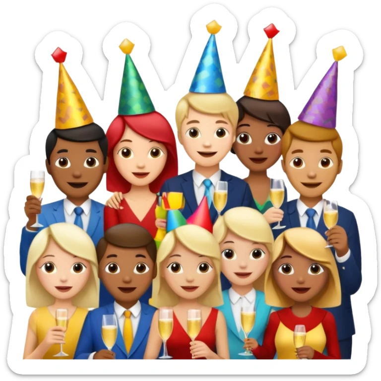 By celebrating festivals and fairs, we learn to share, help, and enjoy with family and friends sticker