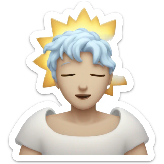 celestial heart sticker