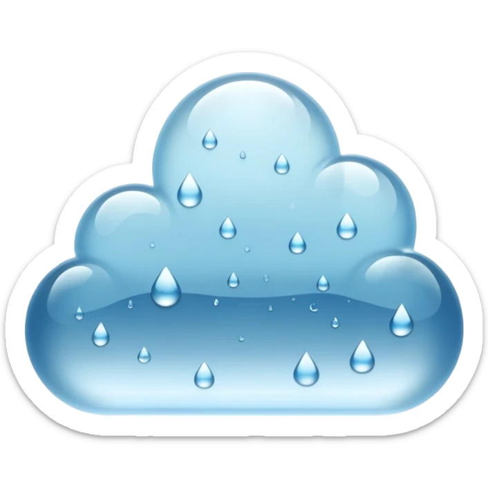 a close-up of a glass surface covered with small water droplets and light fog, as if from steam or humidity — some droplets sliding down slowly — soft reflections and blurred transparency give a realistic misty look — clean, glossy design with gentle lighting sticker