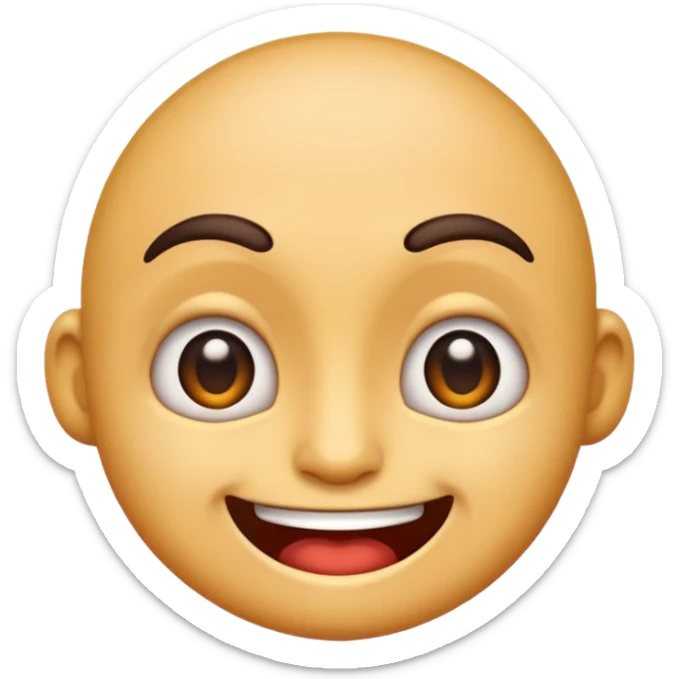 Emoji avec un regard narquois et un petit sourire sadique sticker