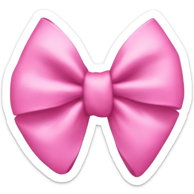 pink bow sticker