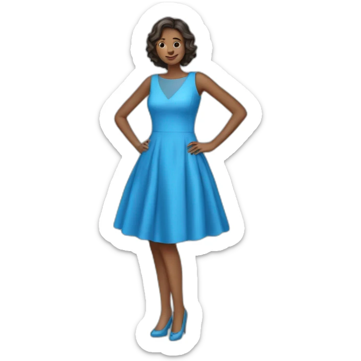 BLUE DRESS sticker