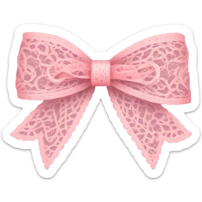 a cute pink lace ribbon sticker