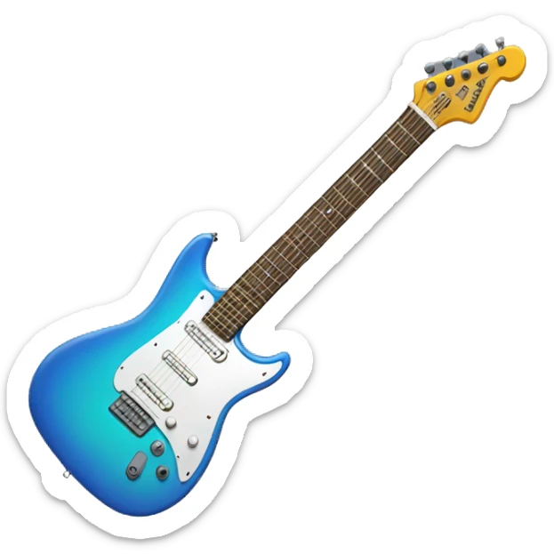 electric guitar sticker