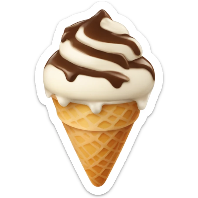 Tiramisu Ice cream sticker