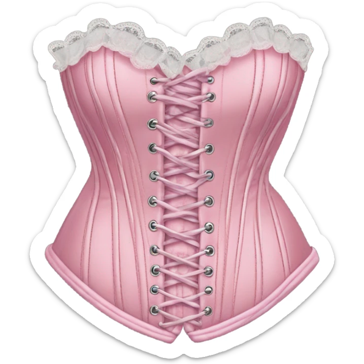 pink corset 2000s sticker