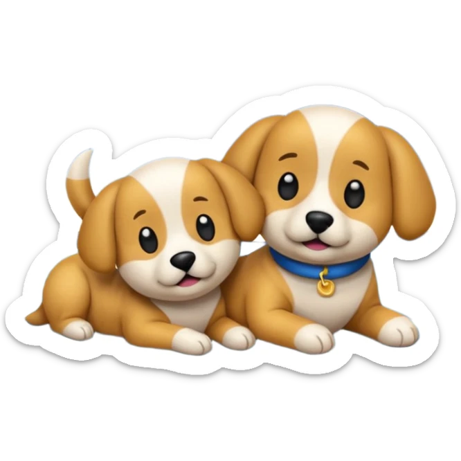 crea un emoji de buenas noches. Pon un texto : Buenas noches Javier y Tobi. Javier es una imagen de profesor y Tobi q sea imagen de un perro sticker