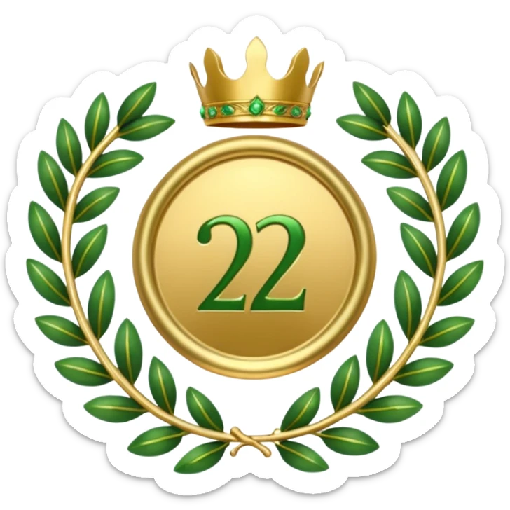 The number that took 22nd place was decorated with an imperial laurel wreath sticker