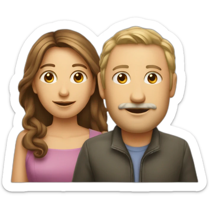 Deux mains côtes à côtes avec seulement le pouce, l’index et le majeur de levés sticker