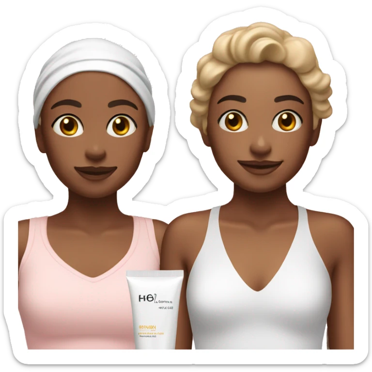 3 products of a skincare sticker