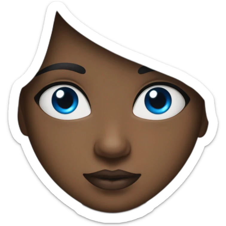 Crea una granjera pelo negro ojos azules piel blanca y un poco gordita  sticker