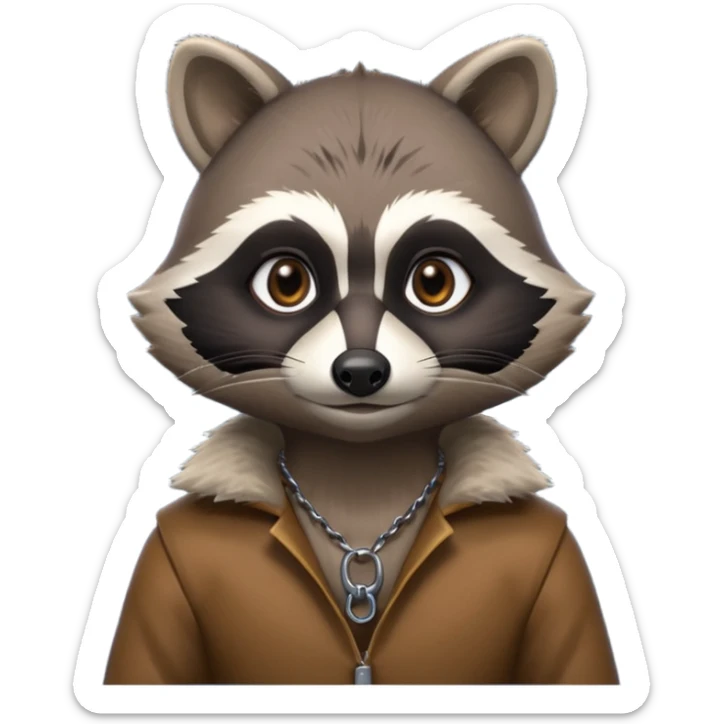 burglar raccoon portrait, head and shoulders only, key hanging on collar, stealthy look, nighttime thief vibe, 3D cartoon, mobile game icon style, clean background, no text, no watermark
 sticker
