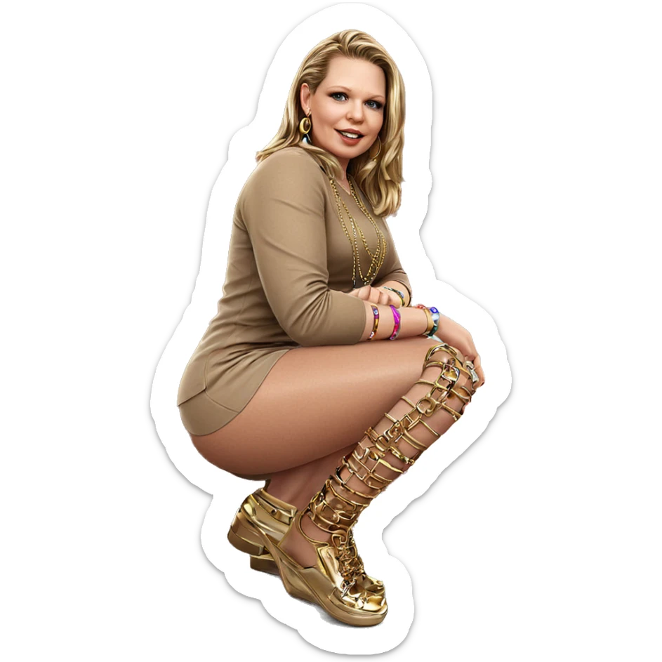 girl wearing elegant bracelet sticker