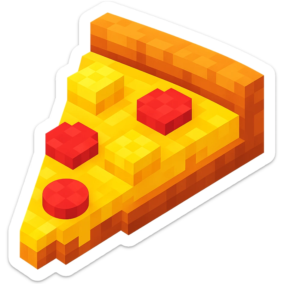 pizza with pineapple and pepperoni sticker