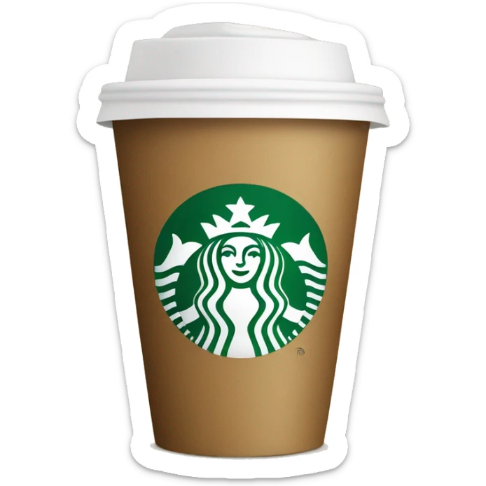 Starbucks cup sticker