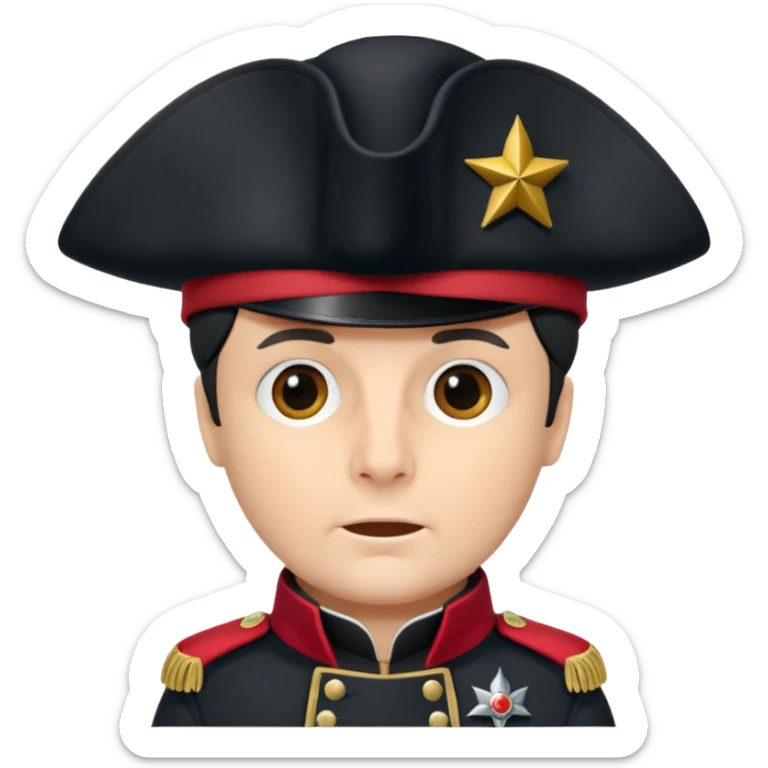 Napoleons  bicorne hat sticker