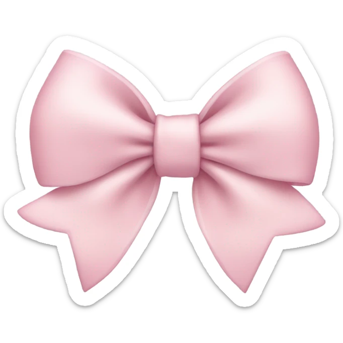 Light pink bow  sticker