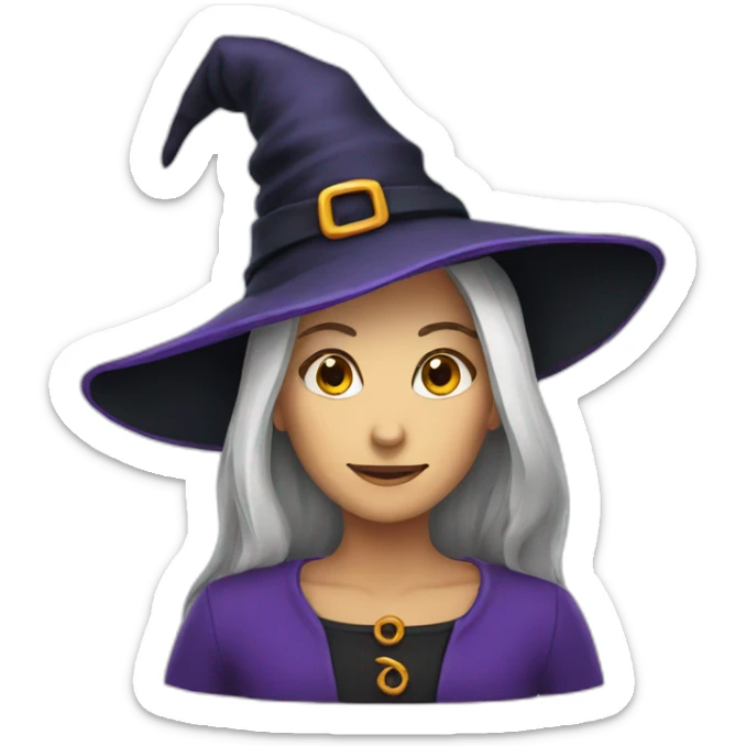 witch hat sticker