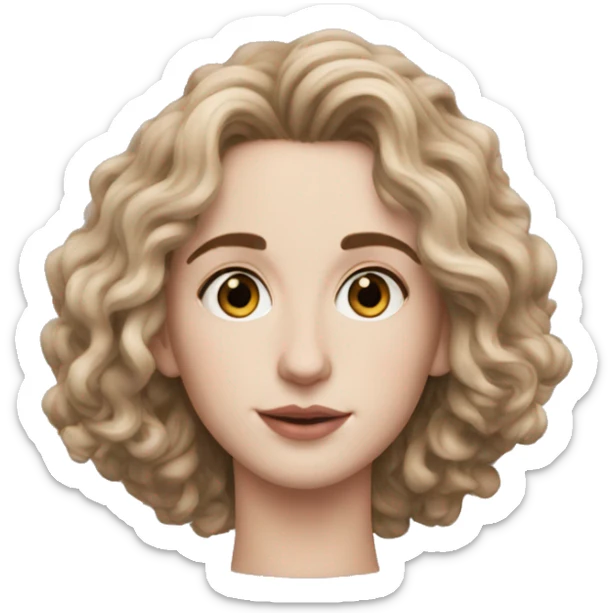 Memoji of Androgyneous Feminine, Artist, Timothee Chalamet sticker