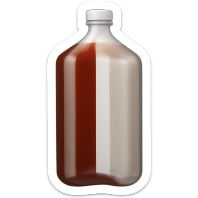oil bottle brown red colour  sticker