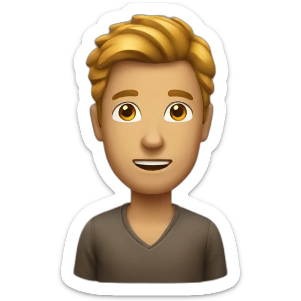 Homme bronzé sticker