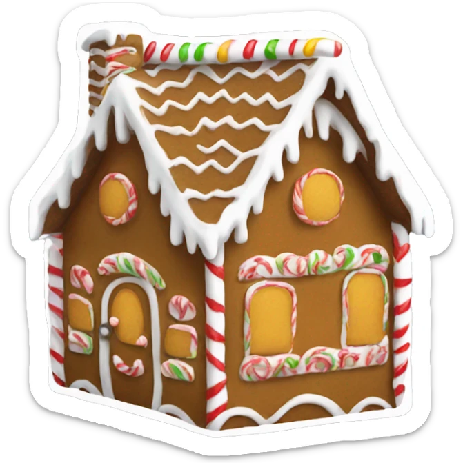 Gingerbread house sticker