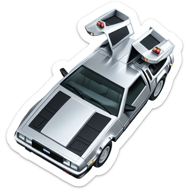 DeLorean  sticker