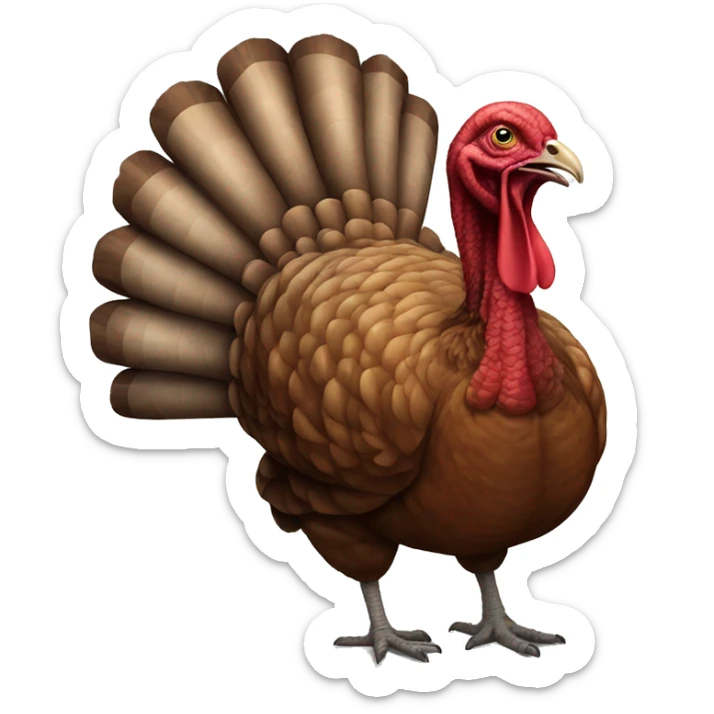 Realistic Turkey  sticker