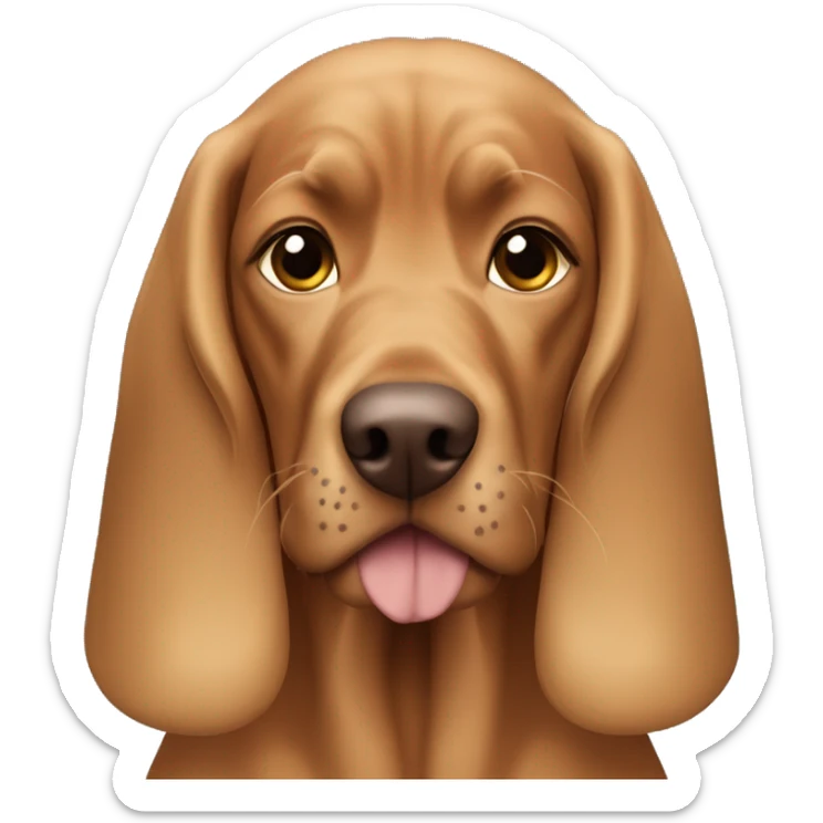 Hungarian vizla with blonde hair blue eyes girl sticker
