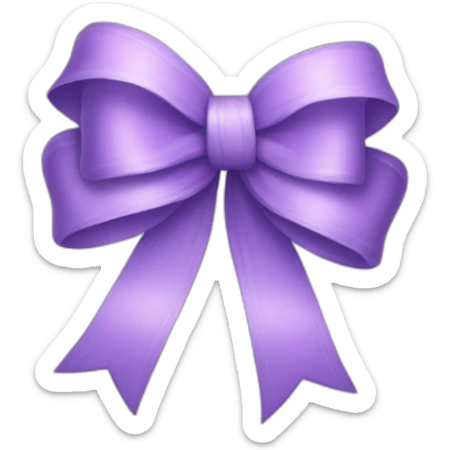 lilac bow sticker