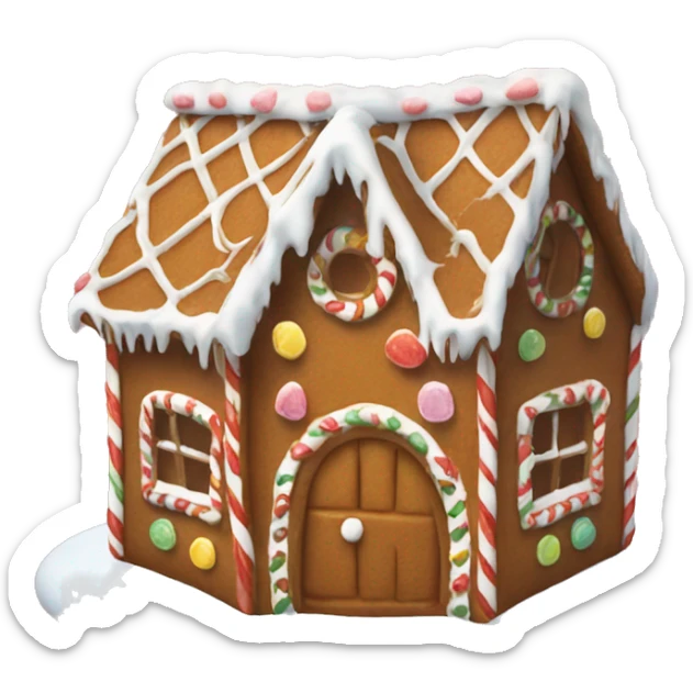 gingerbread house sticker